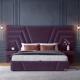 Кровать Giovanna фиолетовая