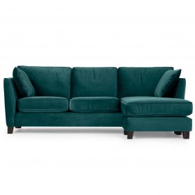 Раскладной диван Iris угловой бирюзовый 230