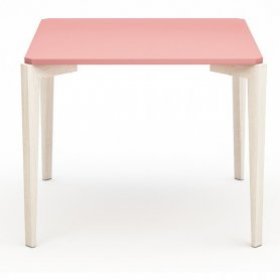 Обеденный стол Quatro Compact дуб беленый/розовый