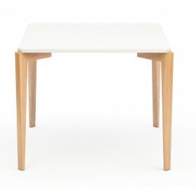 Обеденный стол Quatro Compact белый/дуб натуральный