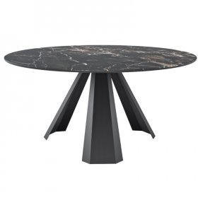 Обеденный стол Sfen D140 темная керамика