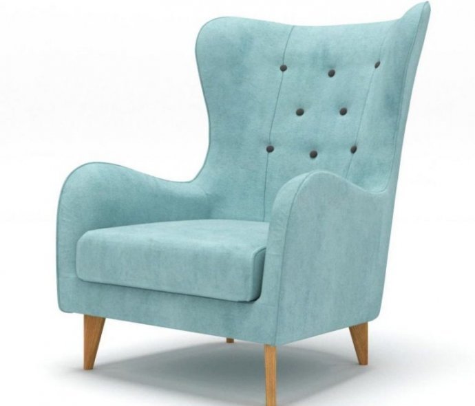 Кресло Monreale голубое купить в Москве, цена, фото, описание