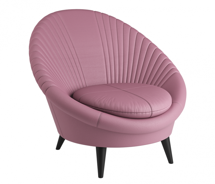 Кресло Eveline розовое