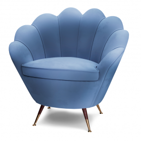 Кресло Even голубое