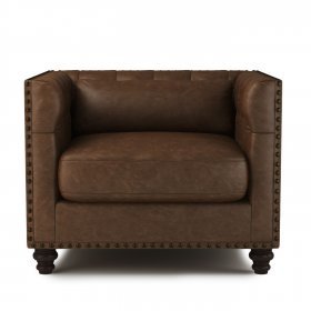 Кожаное кресло Chester Lux коричневое