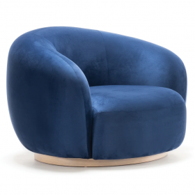 Кресло Moolin вращающееся синее