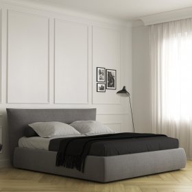 Мягкая кровать Italetto серая