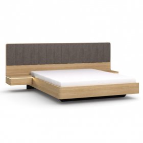 Кровать Concept с широким изголовьем комбинированная дуб alpine