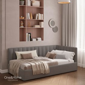 Детская кровать Petit L серая