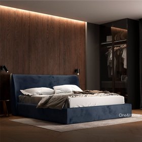 Кровать Blumarine 160x200 с подъемным механизмом синяя