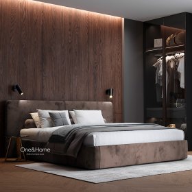 Кровать Legend с подъемным механизмом коричневая