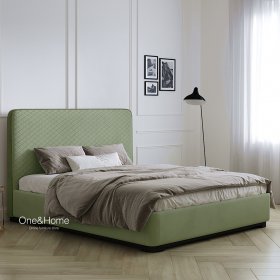 Кровать Montera ромб зеленая