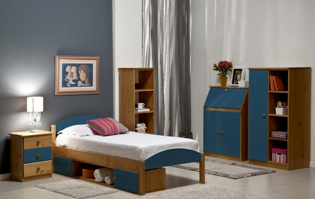 Мебель в скандинавской спальне должна быть деревянной