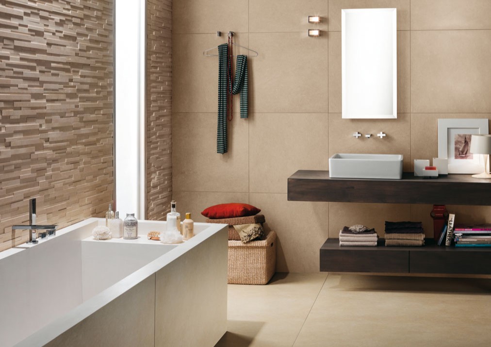 Оформление интерьера ванной с элементами стиля хай-тек