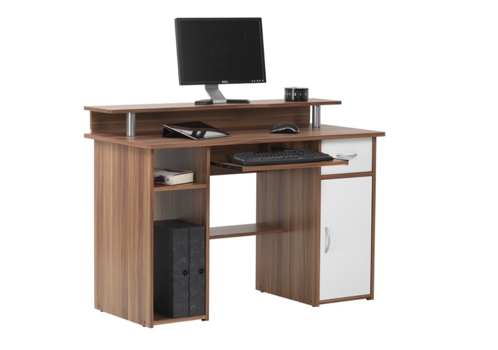 Двухуровневый компьютерный стол для кабинета