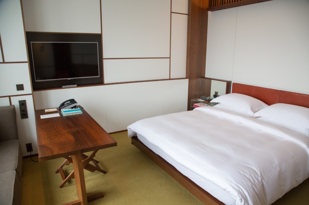 Небольшая спальня в японском стиле