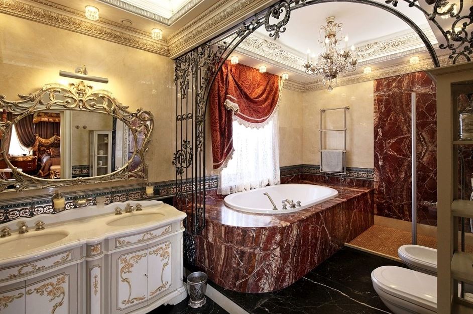 Великолепие барокко в ванной комнате