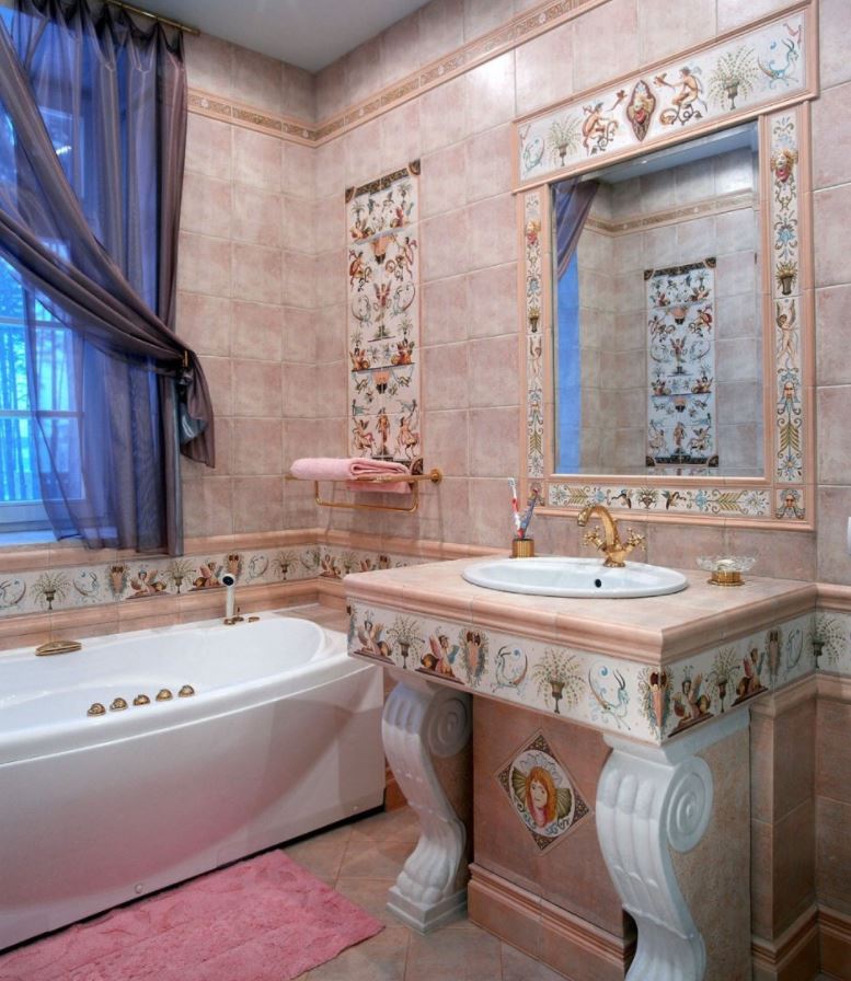 Ванная в стиле рококо