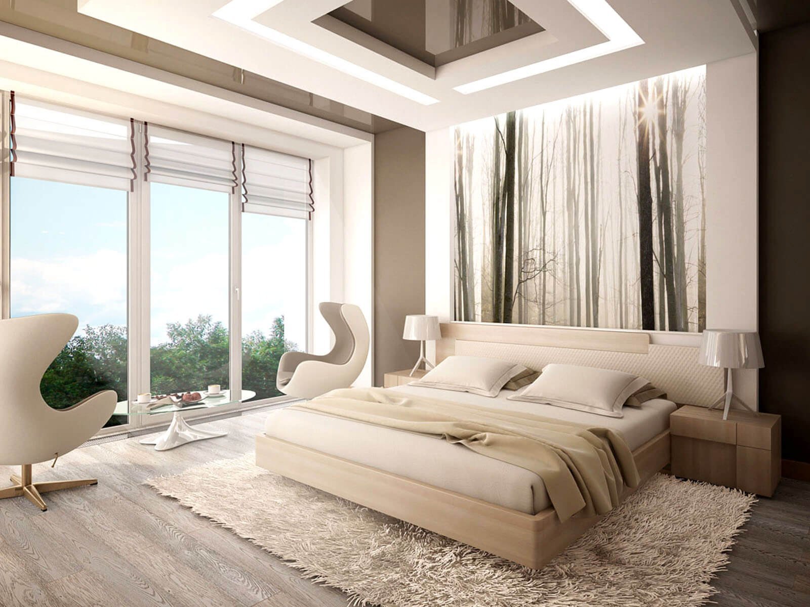 Красивые стильные спальни дизайн