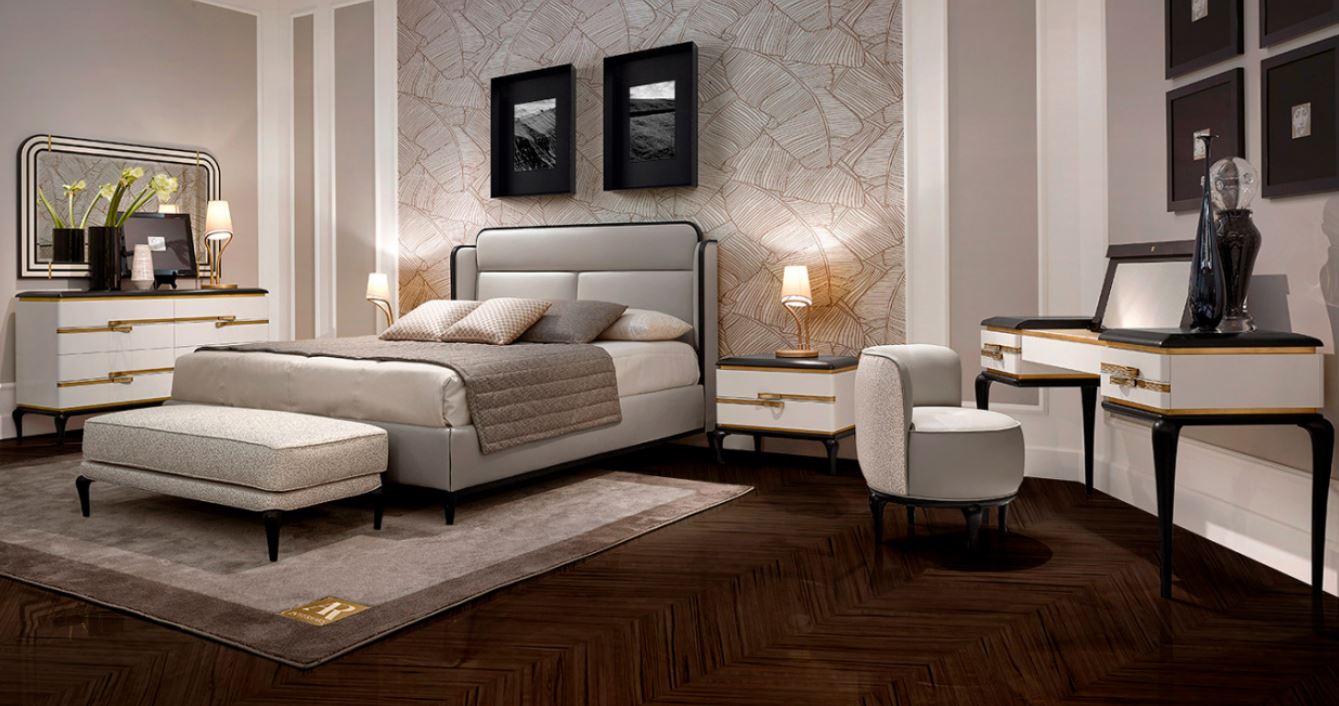 Элегантный мебельный гарнитур для спальни в стиле модерн