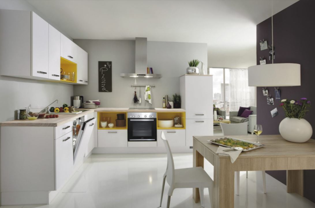 современный дизайн кухни угловой фото кухонного