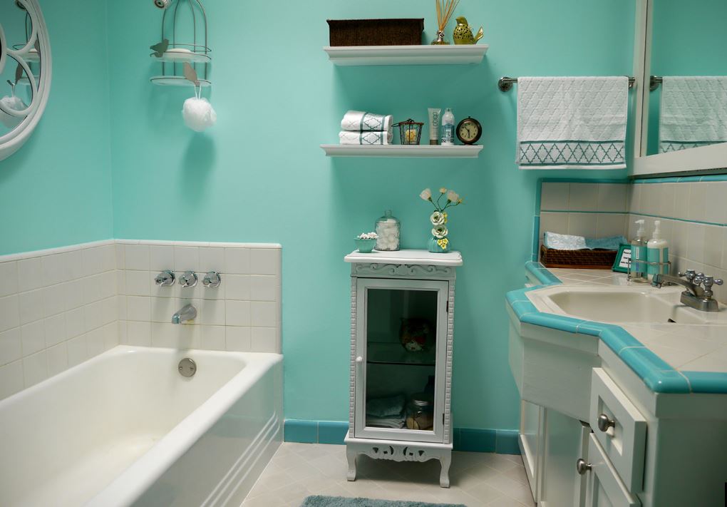 Ванная комната в стиле тиффани