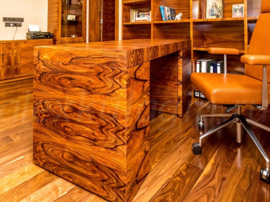 Дизайнерская мебель для кабинета из шпона палисандра