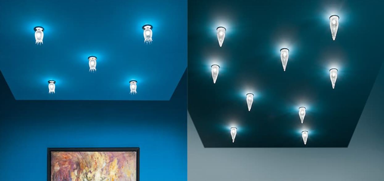 Точечные светильники в футуристическом дизайне