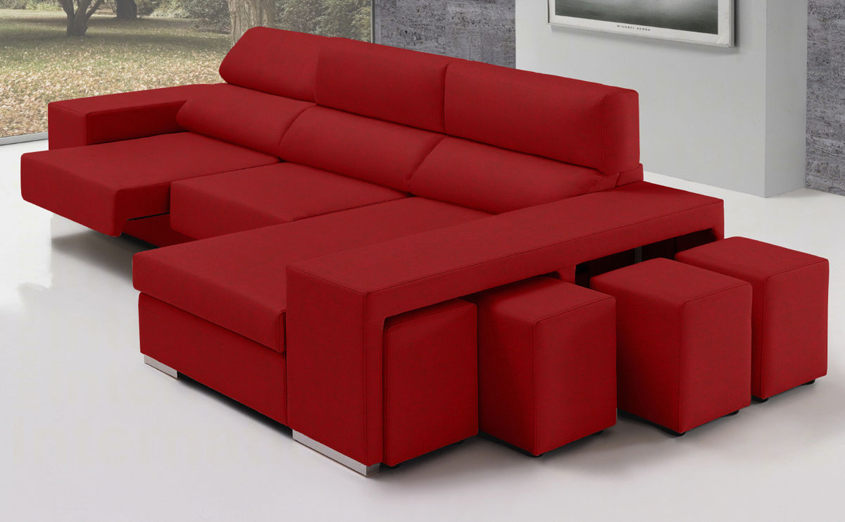 Яркий диван-трансформер и кресло в современном стиле