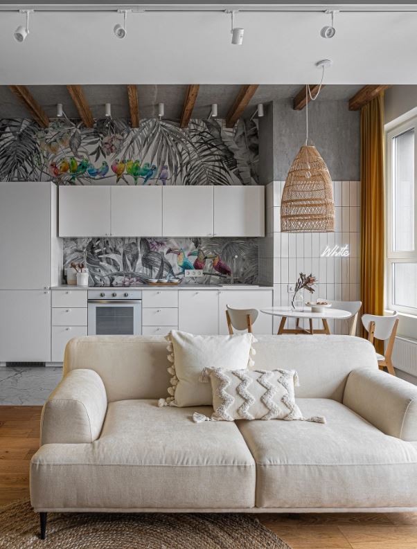 Белый диван в интерьере квартиры, особенности, советы дизайнеров