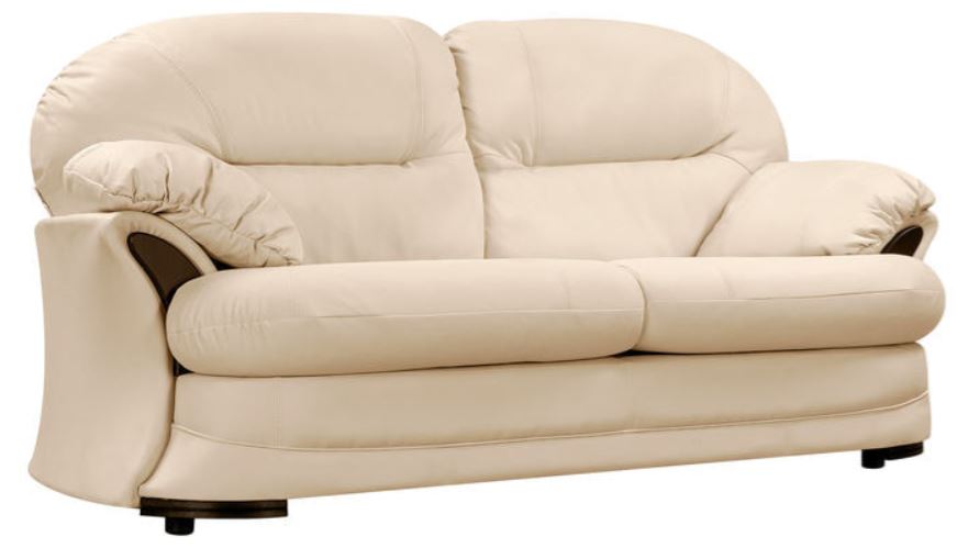 Мягкий бежевый диван-раскладушка