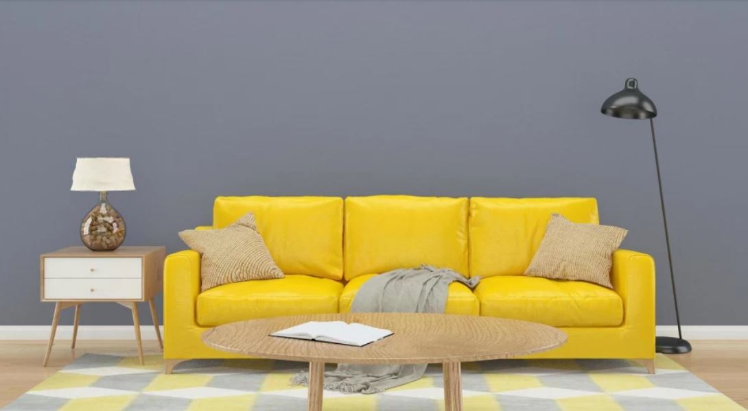 Трехместный диван с обивкой из эко-кожи