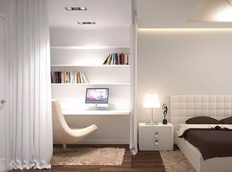 Спальня с кабинетом