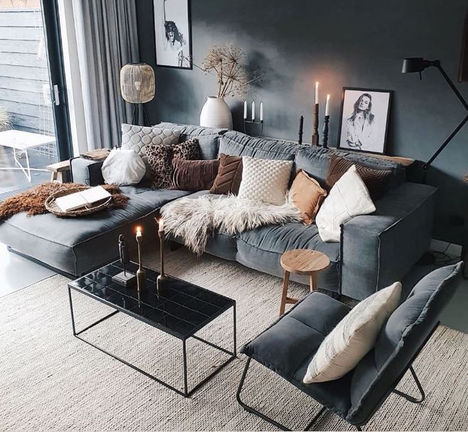 Цвет дивана - серый: плюсы, минусы, интеграция в интерьер
