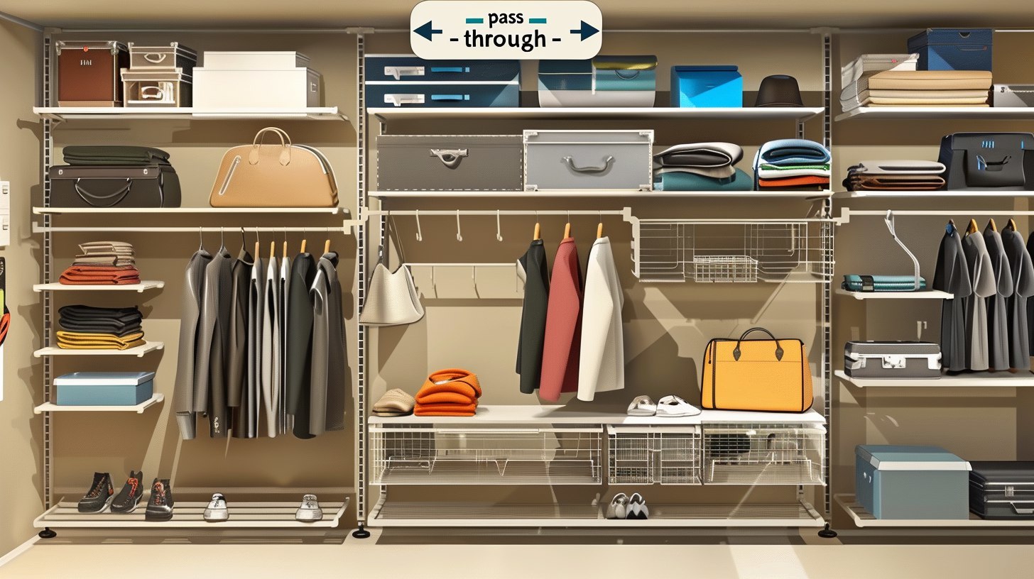 Зонирование шкафа в спальне 