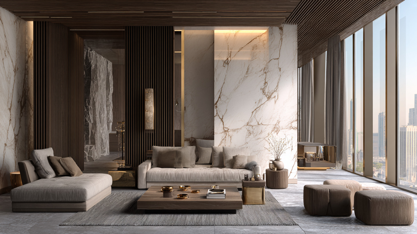 Премиум интерьер гостиной