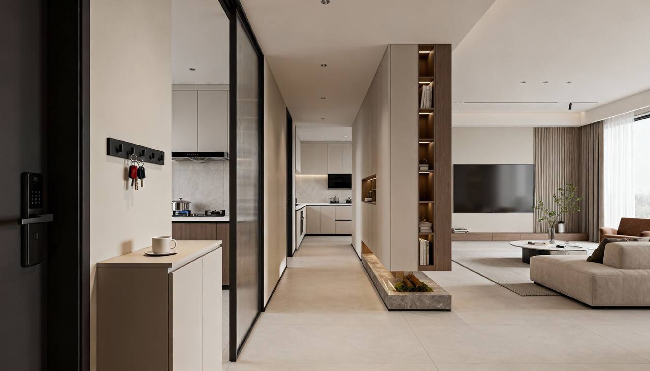 Просторная квартира с отсутствием препятствий 