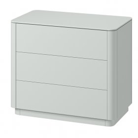 Комод Tammi 3 ящика ширина 90 см (светло-серый)