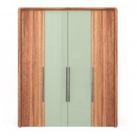 Шкаф Concept 4-х дверный орех/зеркало