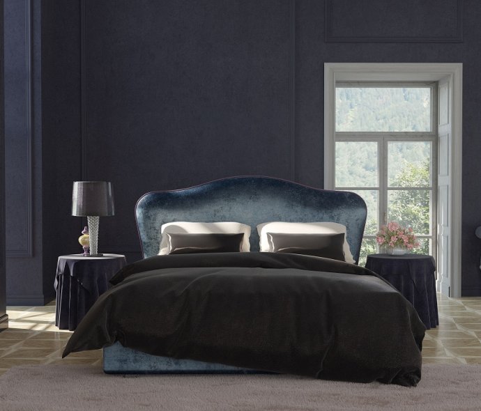 Кровать Rose Mari синяя