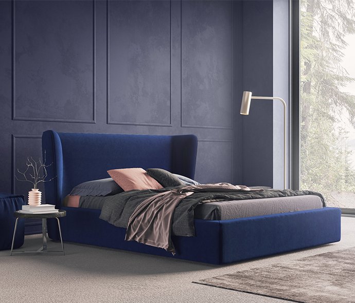 Кровать Blumarine синяя