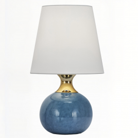 Настольная лампа "Бенсон” с синим керамическим основанием