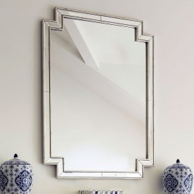 Настенное зеркало "Холтон" Silver