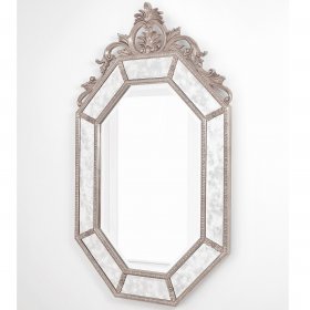 Зеркало в раме "Лидс" (florentine silver)