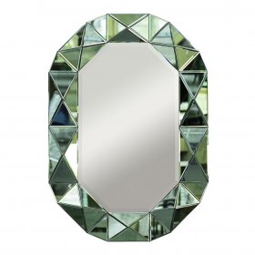 Зеркало Olsen в зеленой зеркальной раме