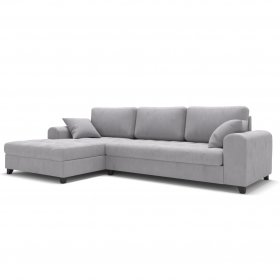 Раскладной диван Carlo угловой светло-серый