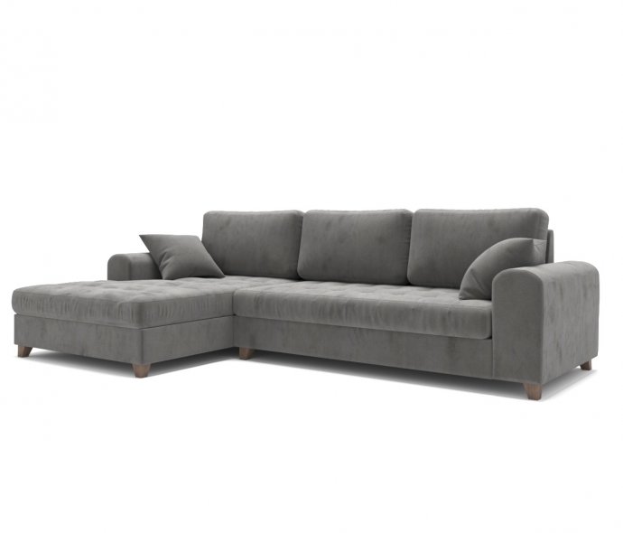 Раскладной диван Carlo угловой серый