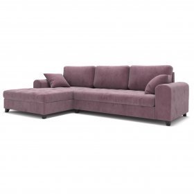 Раскладной диван Carlo угловой светло-фиолетовый