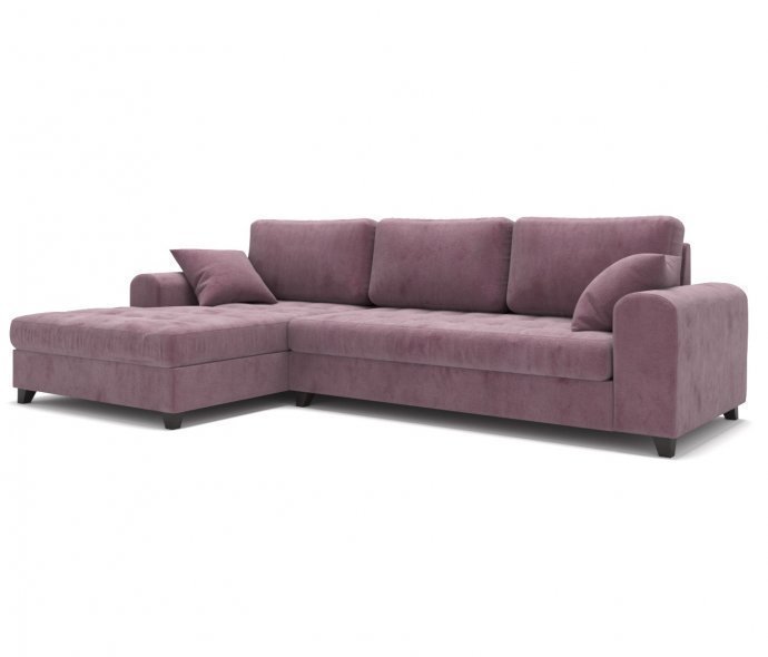 Раскладной диван Carlo угловой светло-фиолетовый