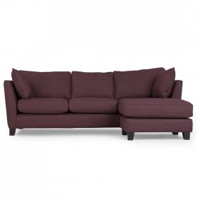 Раскладной диван Iris угловой тёмно-пурпурный 286